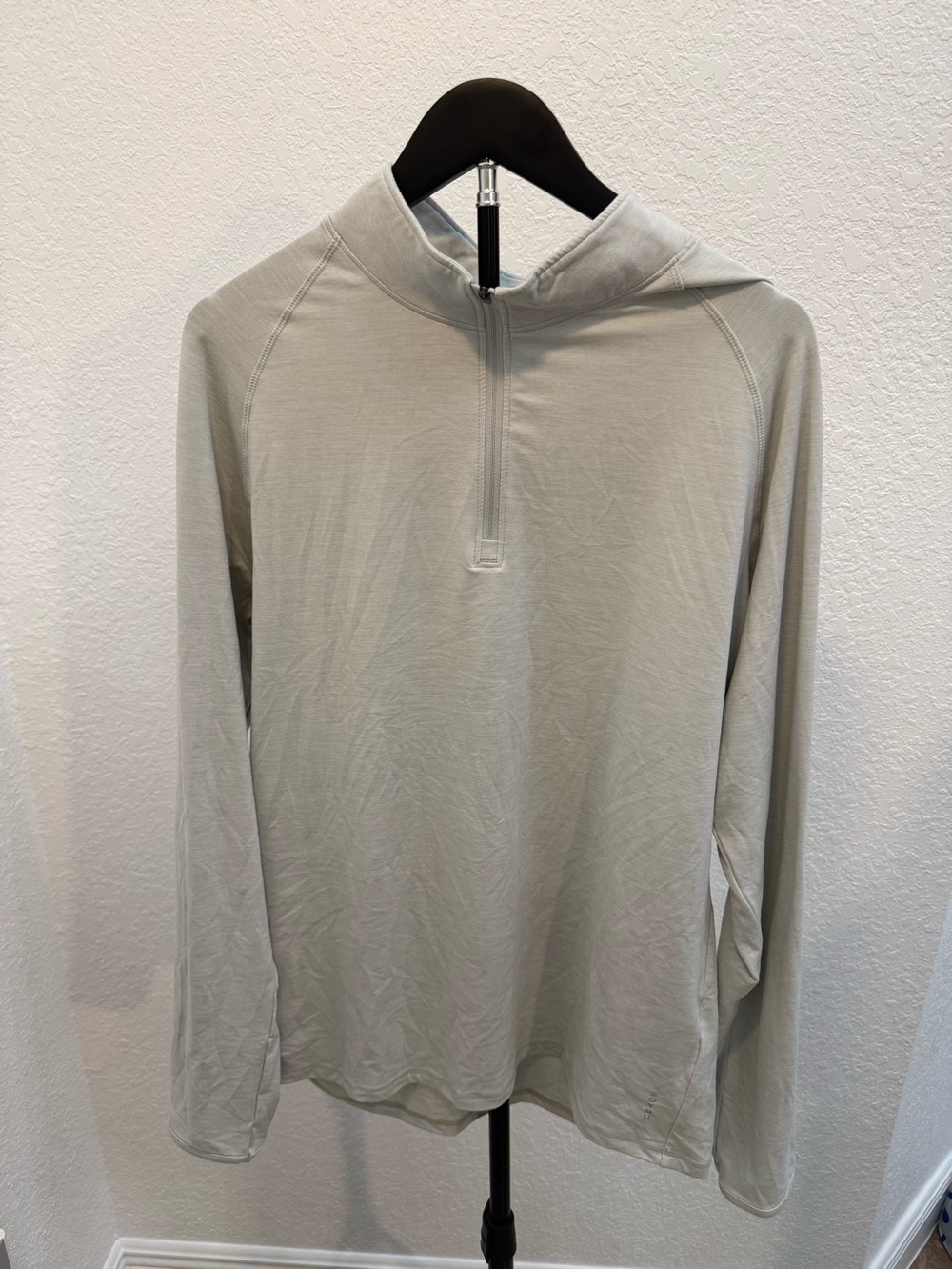 Soybu Light Gray Quarter-Zip Hoodie